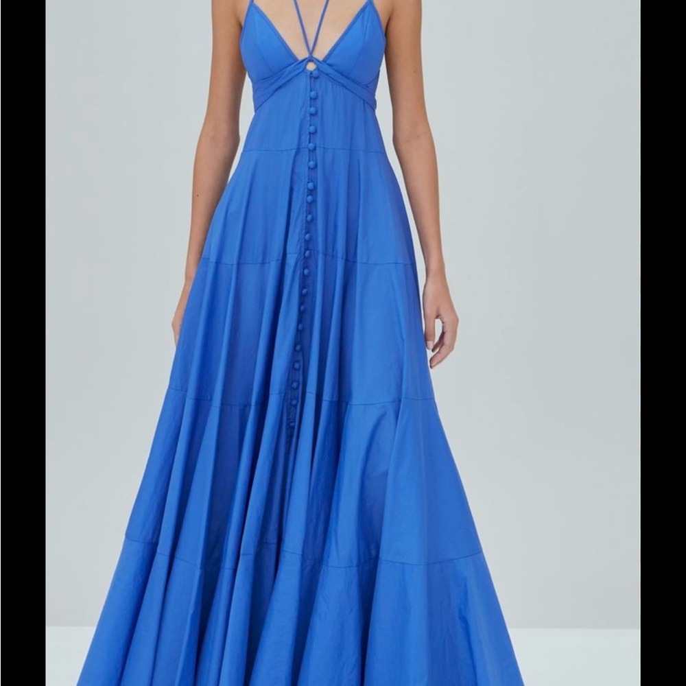 Alexis sabelle tiered  Royal Blue Maxi Dress